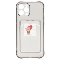 Чехол-накладка для Apple iPhone 12 Pro Max (черный) - SC276 с картхолдером Чехол-накладка для Apple iPhone 12 Pro Max (черный) - SC276 с картхолдером