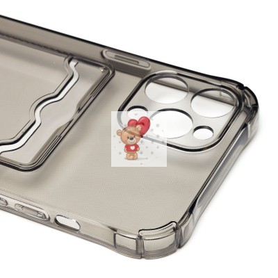 Чехол-накладка для Apple iPhone 12 Pro Max (черный) - SC276 с картхолдером Чехол-накладка для Apple iPhone 12 Pro Max (черный) - SC276 с картхолдером