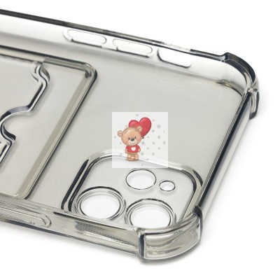 Чехол-накладка для Apple iPhone 12 (черный) - SC276 с картхолдером Чехол-накладка для Apple iPhone 12 (черный) - SC276 с картхолдером