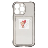 Чехол-накладка для Apple iPhone 13 Pro (черный) - SC276 с картхолдером Чехол-накладка для Apple iPhone 13 Pro (черный) - SC276 с картхолдером