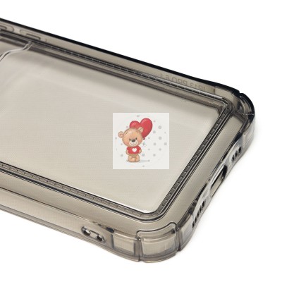 Чехол-накладка для Apple iPhone 13 Pro (черный) - SC276 с картхолдером