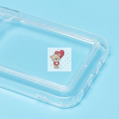 Чехол-накладка для Apple iPhone 13 Pro (прозрачный) - SC276 с картхолдером Чехол-накладка для Apple iPhone 13 Pro (прозрачный) - SC276 с картхолдером