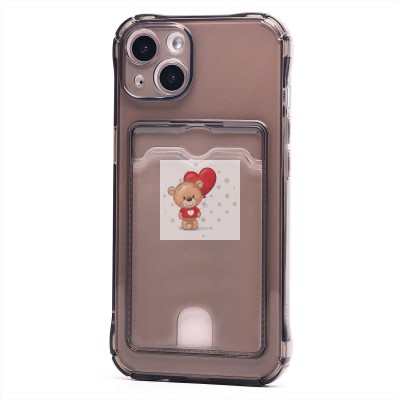 Чехол-накладка для Apple iPhone 13 (черный) - SC276 с картхолдером Чехол-накладка для Apple iPhone 13 (черный) - SC276 с картхолдером