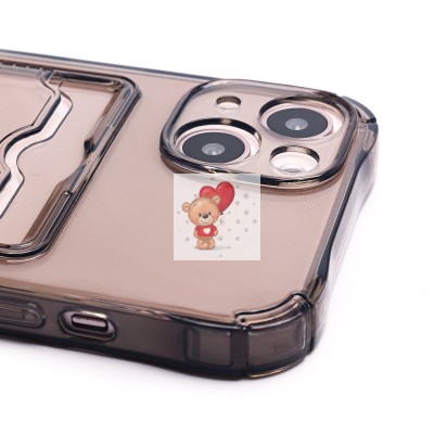 Чехол-накладка для Apple iPhone 13 (черный) - SC276 с картхолдером Чехол-накладка для Apple iPhone 13 (черный) - SC276 с картхолдером