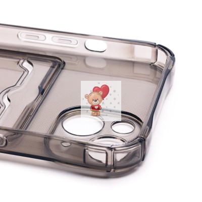 Чехол-накладка для Apple iPhone 13 (черный) - SC276 с картхолдером Чехол-накладка для Apple iPhone 13 (черный) - SC276 с картхолдером