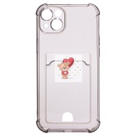 Чехол-накладка для Apple iPhone 14 Plus (черный) - SC276 с картхолдером Чехол-накладка для Apple iPhone 14 Plus (черный) - SC276 с картхолдером