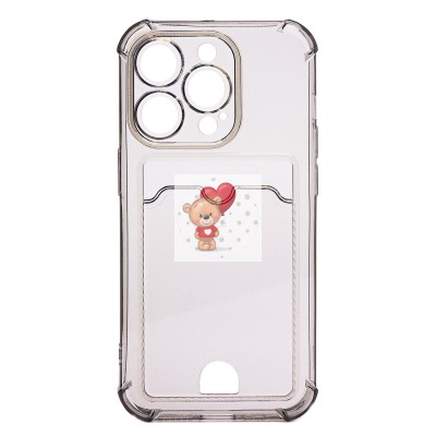 Чехол-накладка для Apple iPhone 14 Pro Max (черный) - SC276 с картхолдером Чехол-накладка для Apple iPhone 14 Pro Max (черный) - SC276 с картхолдером