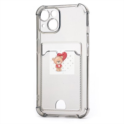 Чехол-накладка для Apple iPhone 14 (черный) - SC276 с картхолдером Чехол-накладка для Apple iPhone 14 (черный) - SC276 с картхолдером