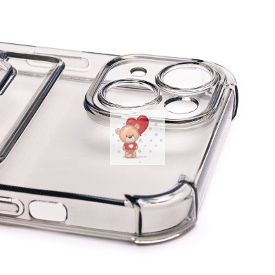 Чехол-накладка для Apple iPhone 14 (черный) - SC276 с картхолдером Чехол-накладка для Apple iPhone 14 (черный) - SC276 с картхолдером