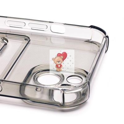 Чехол-накладка для Apple iPhone 14 (черный) - SC276 с картхолдером Чехол-накладка для Apple iPhone 14 (черный) - SC276 с картхолдером