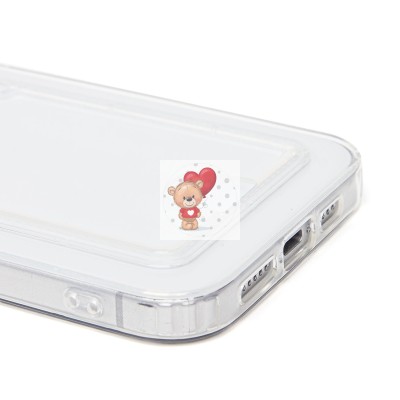 Чехол-накладка для Apple iPhone 15 Pro Max (прозрачный) - SC276 с картхолдером Чехол-накладка для Apple iPhone 15 Pro Max (прозрачный) - SC276 с картхолдером