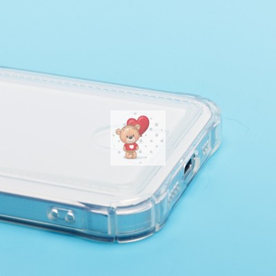 Чехол-накладка для Apple iPhone 15 Pro (прозрачный) - SC276 с картхолдером