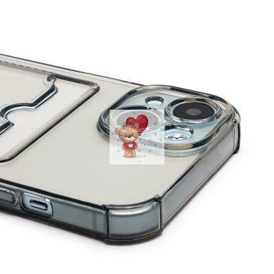 Чехол-накладка для Apple iPhone 15 (черный) - SC276 с картхолдером Чехол-накладка для Apple iPhone 15 (черный) - SC276 с картхолдером