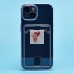 Чехол-накладка для Apple iPhone 15 (прозрачный) - SC276 с картхолдером