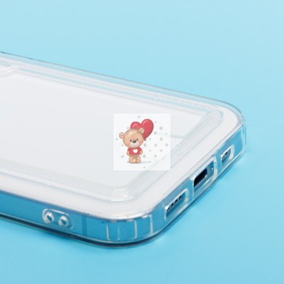 Чехол-накладка для Apple iPhone 15 (прозрачный) - SC276 с картхолдером Чехол-накладка для Apple iPhone 15 (прозрачный) - SC276 с картхолдером