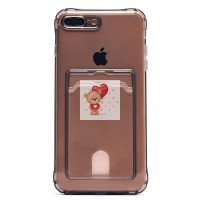 Чехол-накладка для Apple iPhone 7 Plus (черный) - SC276 с картхолдером Чехол-накладка для Apple iPhone 7 Plus (черный) - SC276 с картхолдером