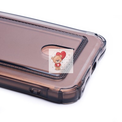 Чехол-накладка для Apple iPhone 7 Plus (черный) - SC276 с картхолдером