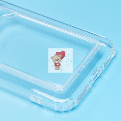 Чехол-накладка для Apple iPhone 7 Plus (прозрачный) - SC276 с картхолдером