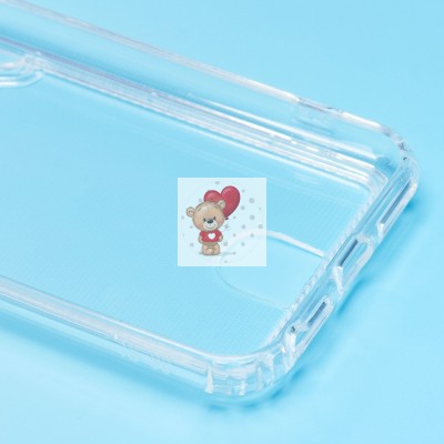 Чехол-накладка для Apple iPhone 7 (прозрачный) - SC276 с картхолдером