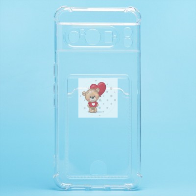 Чехол-накладка для Google Pixel 8 Pro (прозрачный) - SC276 с картхолдером Чехол-накладка для Google Pixel 8 Pro (прозрачный) - SC276 с картхолдером