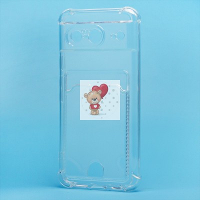 Чехол-накладка для Google Pixel 8 (прозрачный) - SC276 с картхолдером Чехол-накладка для Google Pixel 8 (прозрачный) - SC276 с картхолдером