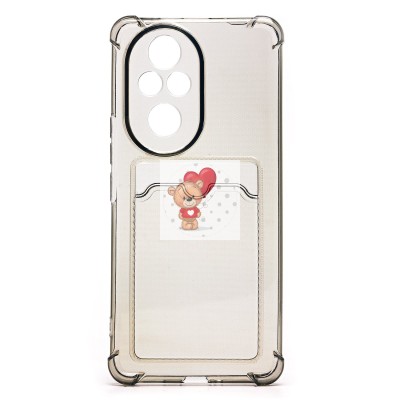 Чехол-накладка для Honor 200 Pro (черный) - SC276 с картхолдером Чехол-накладка для Honor 200 Pro (черный) - SC276 с картхолдером