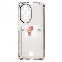 Чехол-накладка для Honor 200 (черный) - SC276 с картхолдером Чехол-накладка для Honor 200 (черный) - SC276 с картхолдером