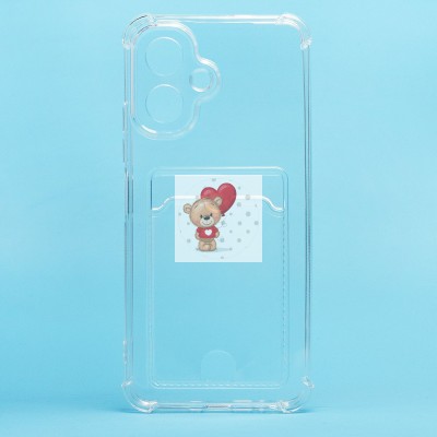 Чехол-накладка для Honor 400 Global (прозрачный) - SC276 с картхолдером