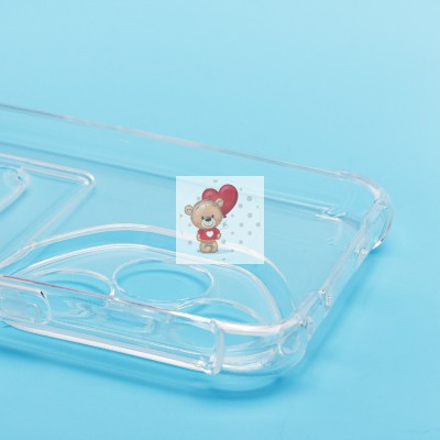 Чехол-накладка для Honor 400 Pro Global (прозрачный) - SC276 с картхолдером Чехол-накладка для Honor 400 Pro Global (прозрачный) - SC276 с картхолдером