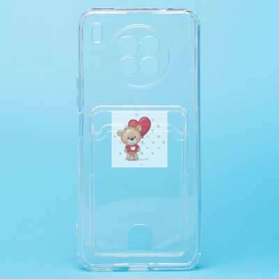 Чехол-накладка для Honor 50 Lite/nova 8i (прозрачный) - SC276 с картхолдером