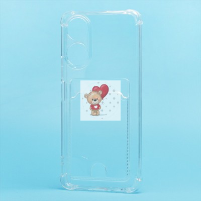 Чехол-накладка для Honor X5 Plus (прозрачный) - SC276 с картхолдером Чехол-накладка для Honor X5 Plus (прозрачный) - SC276 с картхолдером