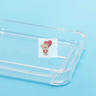 Чехол-накладка для Honor X6c (прозрачный) - SC276 с картхолдером