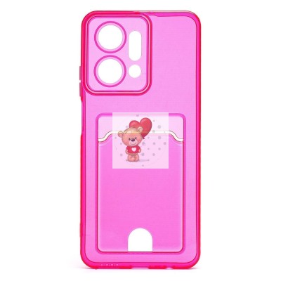 Чехол-накладка для Honor X7a Plus (розовый) - SC276 с картхолдером Чехол-накладка для Honor X7a Plus (розовый) - SC276 с картхолдером