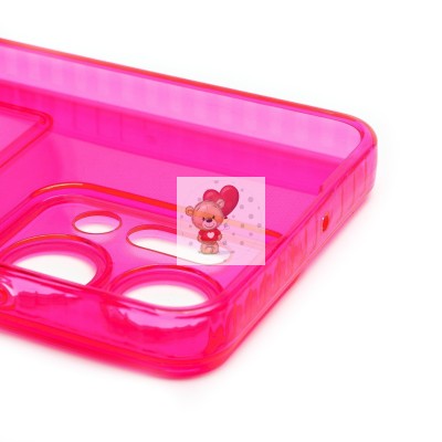 Чехол-накладка для Honor X7a Plus (розовый) - SC276 с картхолдером