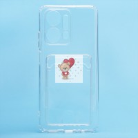 Чехол-накладка для Honor X7a (прозрачный) - SC276 с картхолдером