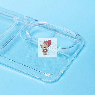 Чехол-накладка для Honor X7b (прозрачный) - SC276 с картхолдером Чехол-накладка для Honor X7b (прозрачный) - SC276 с картхолдером