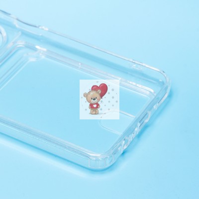 Чехол-накладка для Honor X7b (прозрачный) - SC276 с картхолдером Чехол-накладка для Honor X7b (прозрачный) - SC276 с картхолдером