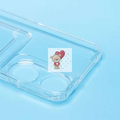 Чехол-накладка для Honor X7b (прозрачный) - SC276 с картхолдером Чехол-накладка для Honor X7b (прозрачный) - SC276 с картхолдером