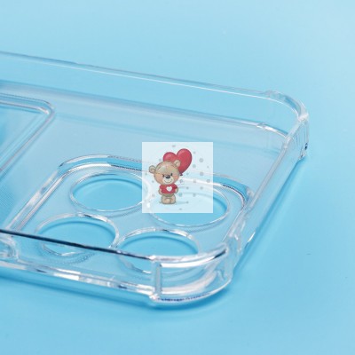 Чехол-накладка для Honor X8b (прозрачный) - SC276 с картхолдером Чехол-накладка для Honor X8b (прозрачный) - SC276 с картхолдером