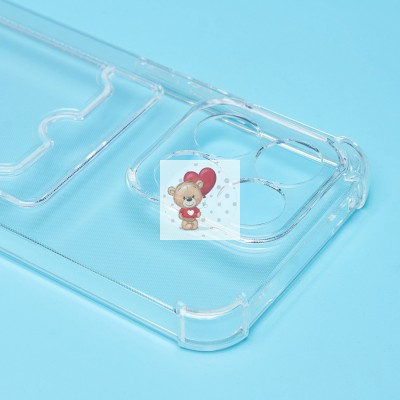 Чехол-накладка для Honor X8c (прозрачный) - SC276 с картхолдером