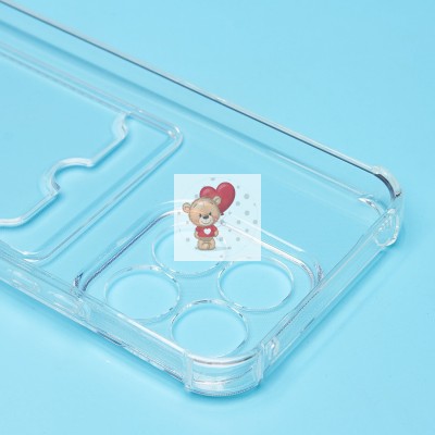 Чехол-накладка для Honor X8c (прозрачный) - SC276 с картхолдером