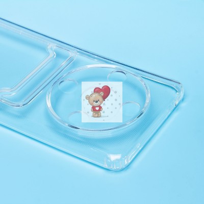 Чехол-накладка для Honor X9b (прозрачный) - SC276 с картхолдером