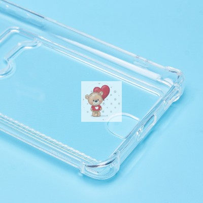 Чехол-накладка для Honor X9c (прозрачный) - SC276 с картхолдером