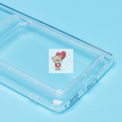 Чехол-накладка для Huawei Honor 80 Pro (прозрачный) - SC276 с картхолдером Чехол-накладка для Huawei Honor 80 Pro (прозрачный) - SC276 с картхолдером