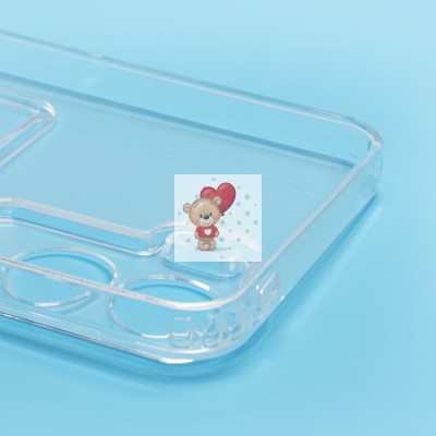 Чехол-накладка для Huawei Honor 90 lite (прозрачный) - SC276 с картхолдером