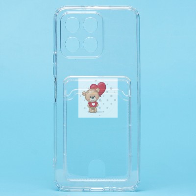 Чехол-накладка для Huawei Honor X6 (прозрачный) - SC276 с картхолдером Чехол-накладка для Huawei Honor X6 (прозрачный) - SC276 с картхолдером