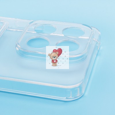 Чехол-накладка для Huawei Honor X8a (прозрачный) - SC276 с картхолдером