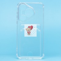 Чехол-накладка для Huawei Pura 70 Global (прозрачный) - SC276 с картхолдером Чехол-накладка для Huawei Pura 70 Global (прозрачный) - SC276 с картхолдером