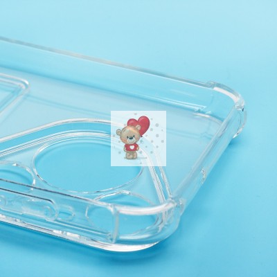 Чехол-накладка для Huawei Pura 70 Pro Global (прозрачный) - SC276 с картхолдером