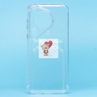 Чехол-накладка для Huawei Pura 70 Ultra Global (прозрачный) - SC276 с картхолдером Чехол-накладка для Huawei Pura 70 Ultra Global (прозрачный) - SC276 с картхолдером